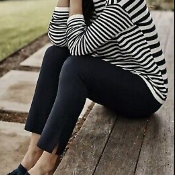 J Jill Ponte Knit Slim Leg Pant 